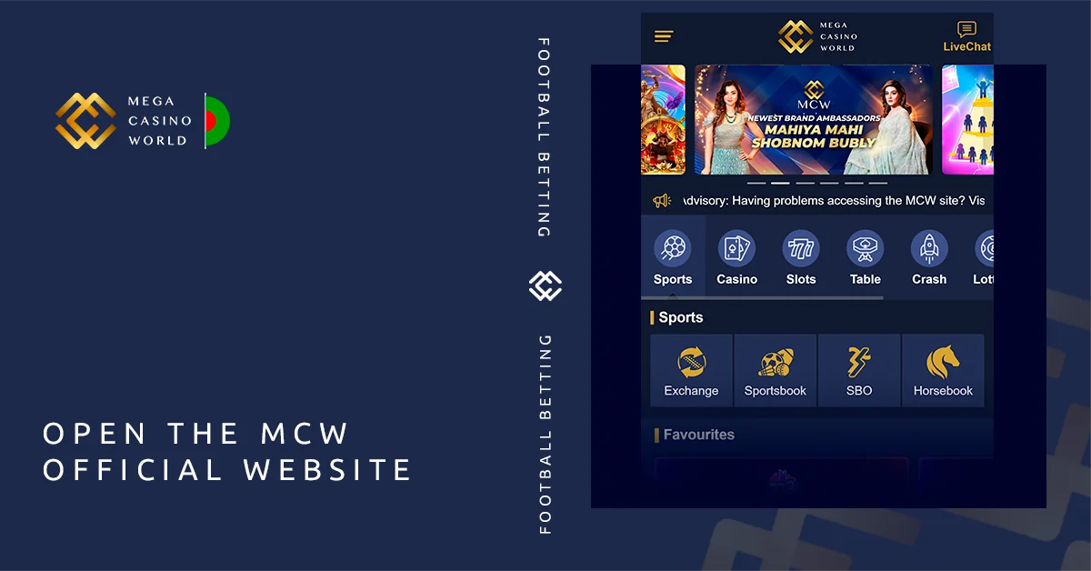 Open MCW Bangladesh website to start football betting
