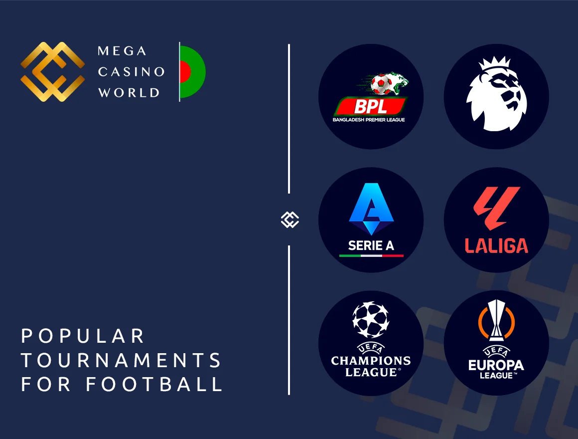 MCW Users can bet on all popular football events and tournaments