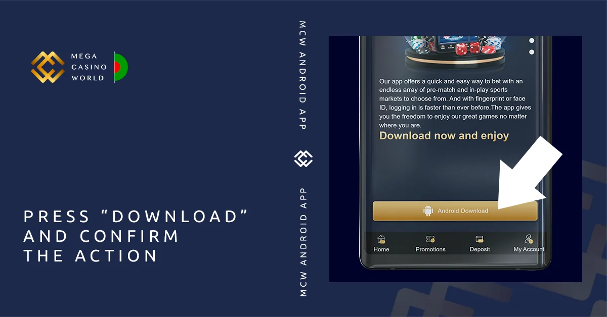 Press "Download" to start downloading MCW App for Android