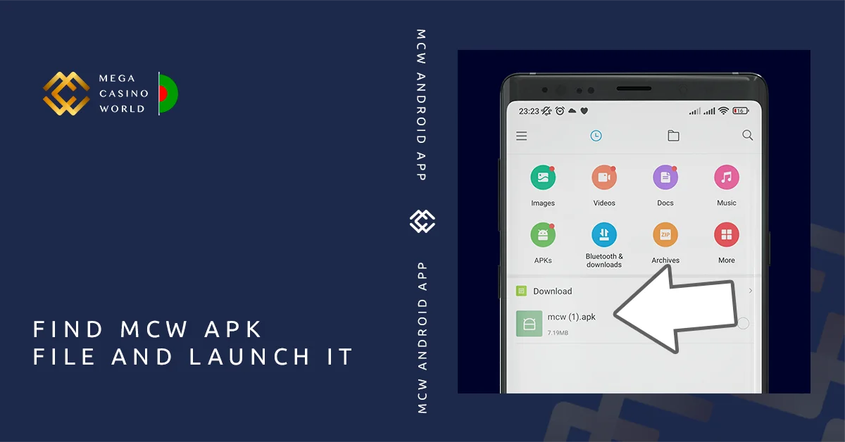 Tap to the MCW APK to start to install MCW Application for Android