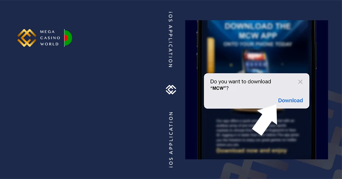 Confirm downloading by clicking 'Download' at popup - MCW for iOS
