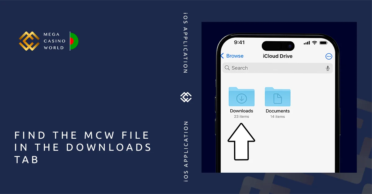 Find MCW Application Installer at the iOS downloads folder
