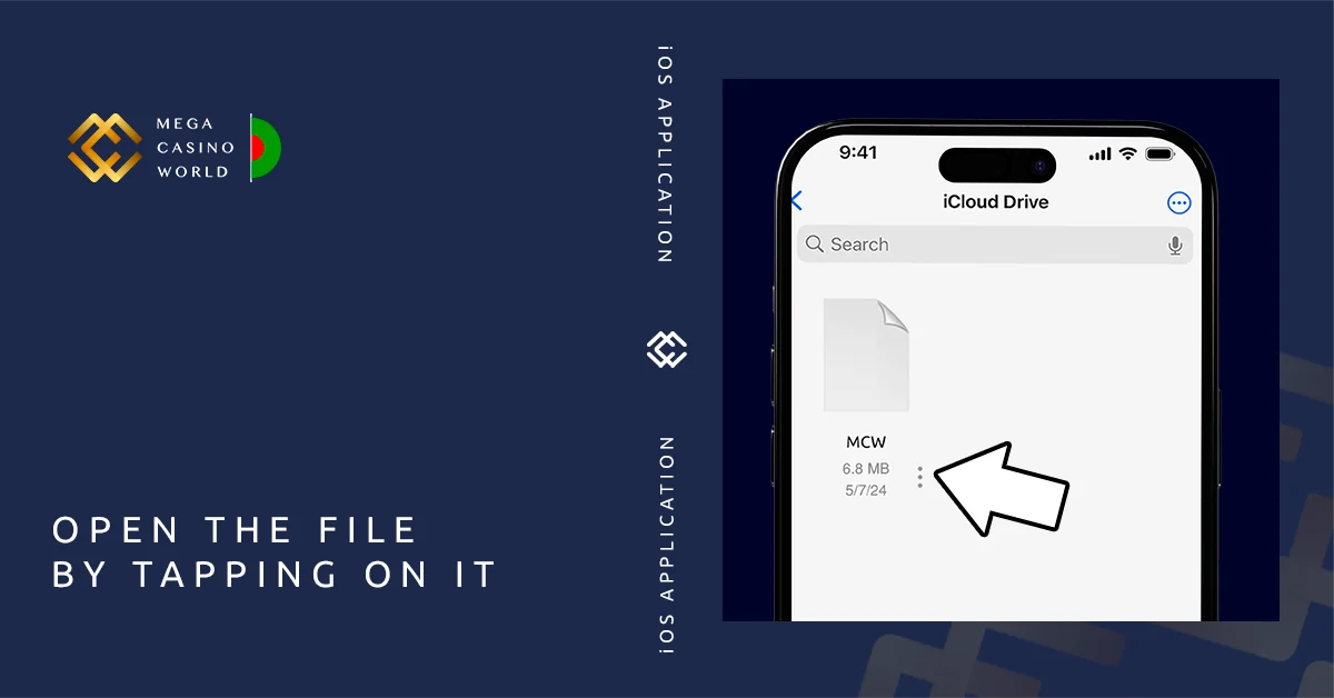 Tap on the downloaded file to start installation - MCW for iOS