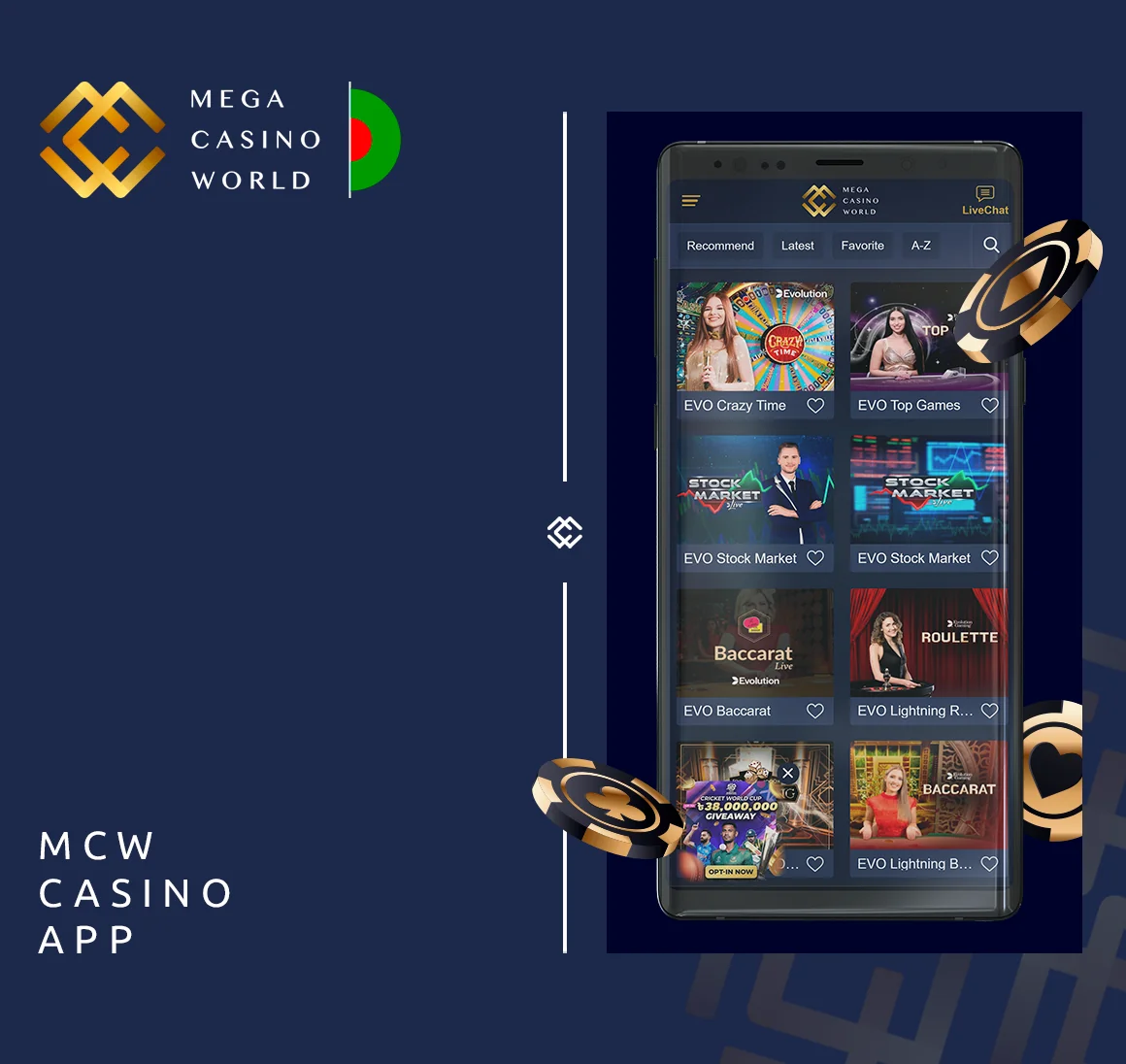Bangladeshi MCW Players Can Play More than 4000 casino games using Mobile App