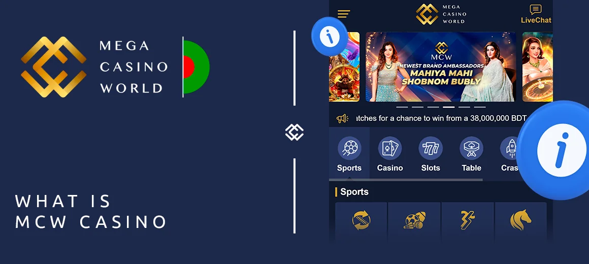 MCW is experienced and trusted casino for Bangladesh players