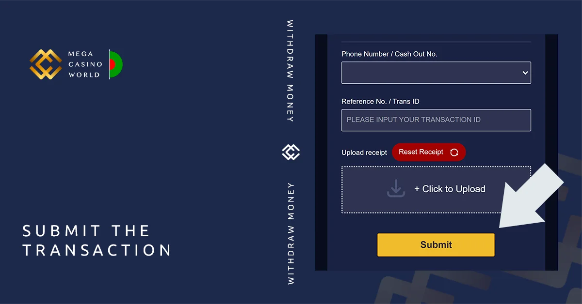 Confirm transaction - MCW Withdrawal